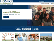 Tablet Screenshot of hospiceoffrederick.org
